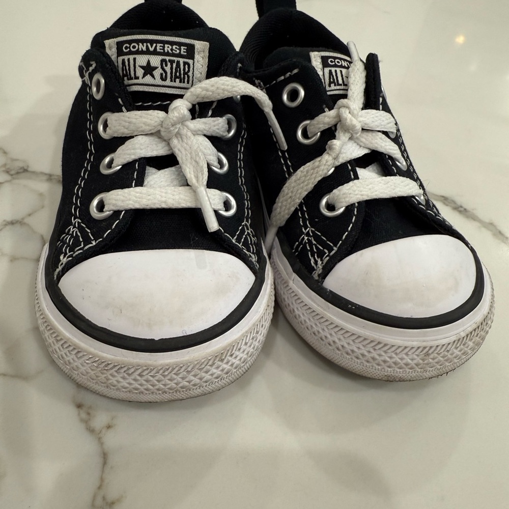 Kids Black Converse Sneakers - Picture 6 of 6